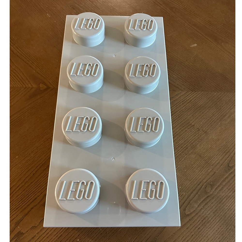 LEGO Storage Brick 8 Light Gray Stackable Toy Box Container - Picture 2 of 5